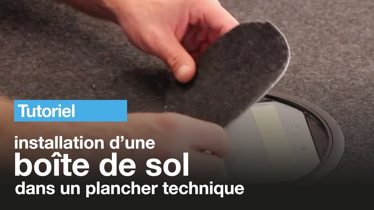 Image [Tutoriel] boîte de sol - installation dans un plancher technique | Hager | Hager France